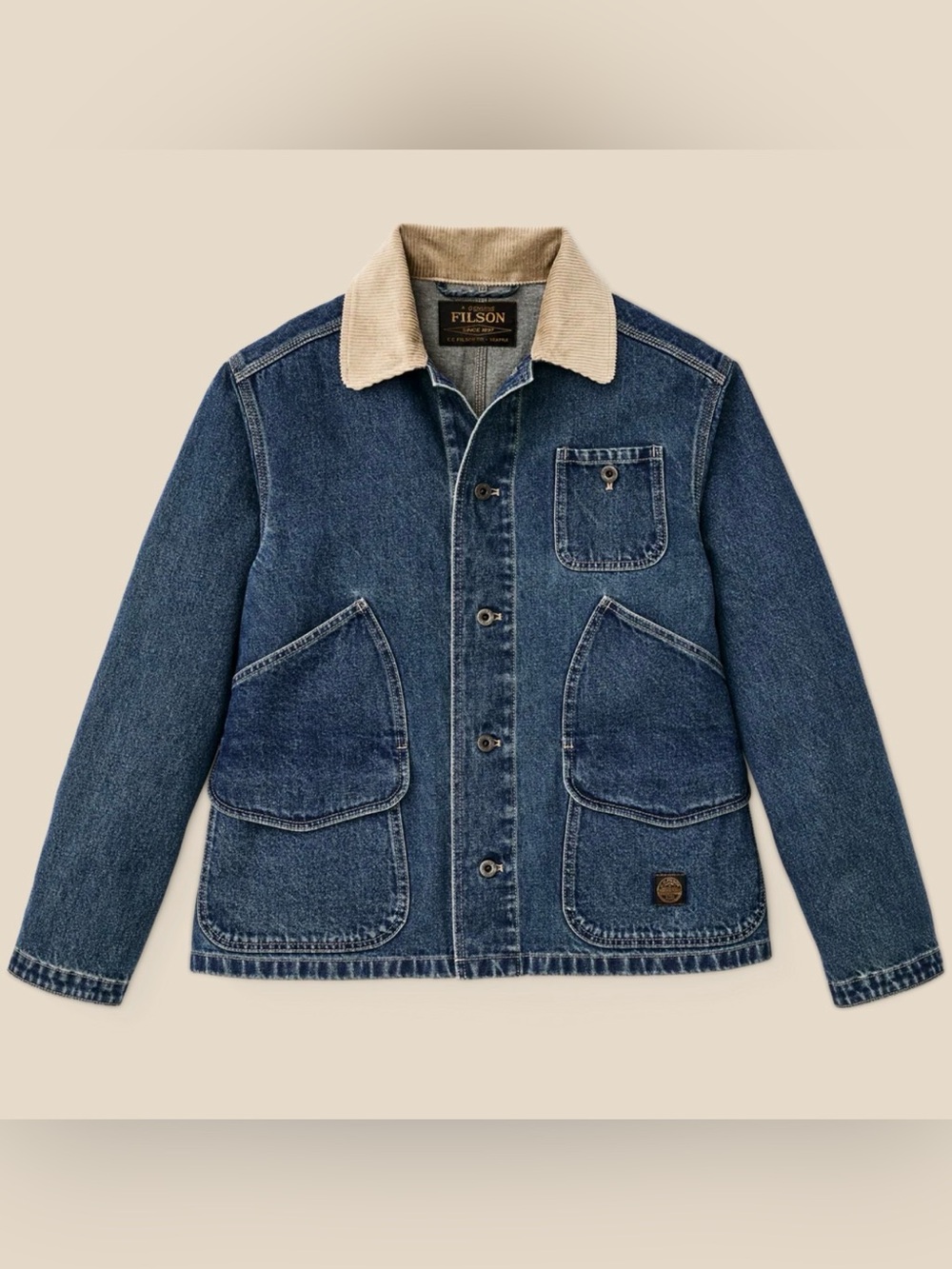 Filson 11-Oz Denim Outfitter In Light Indigo Jacket